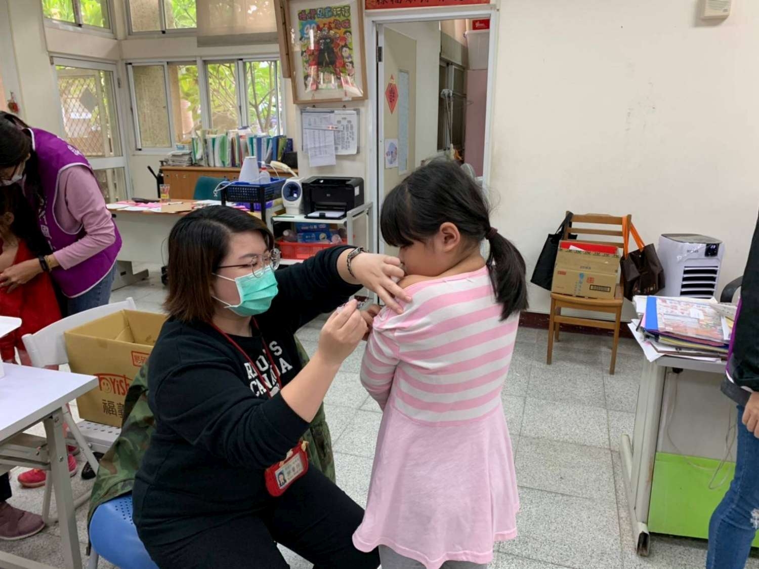 學童接種流感疫苗