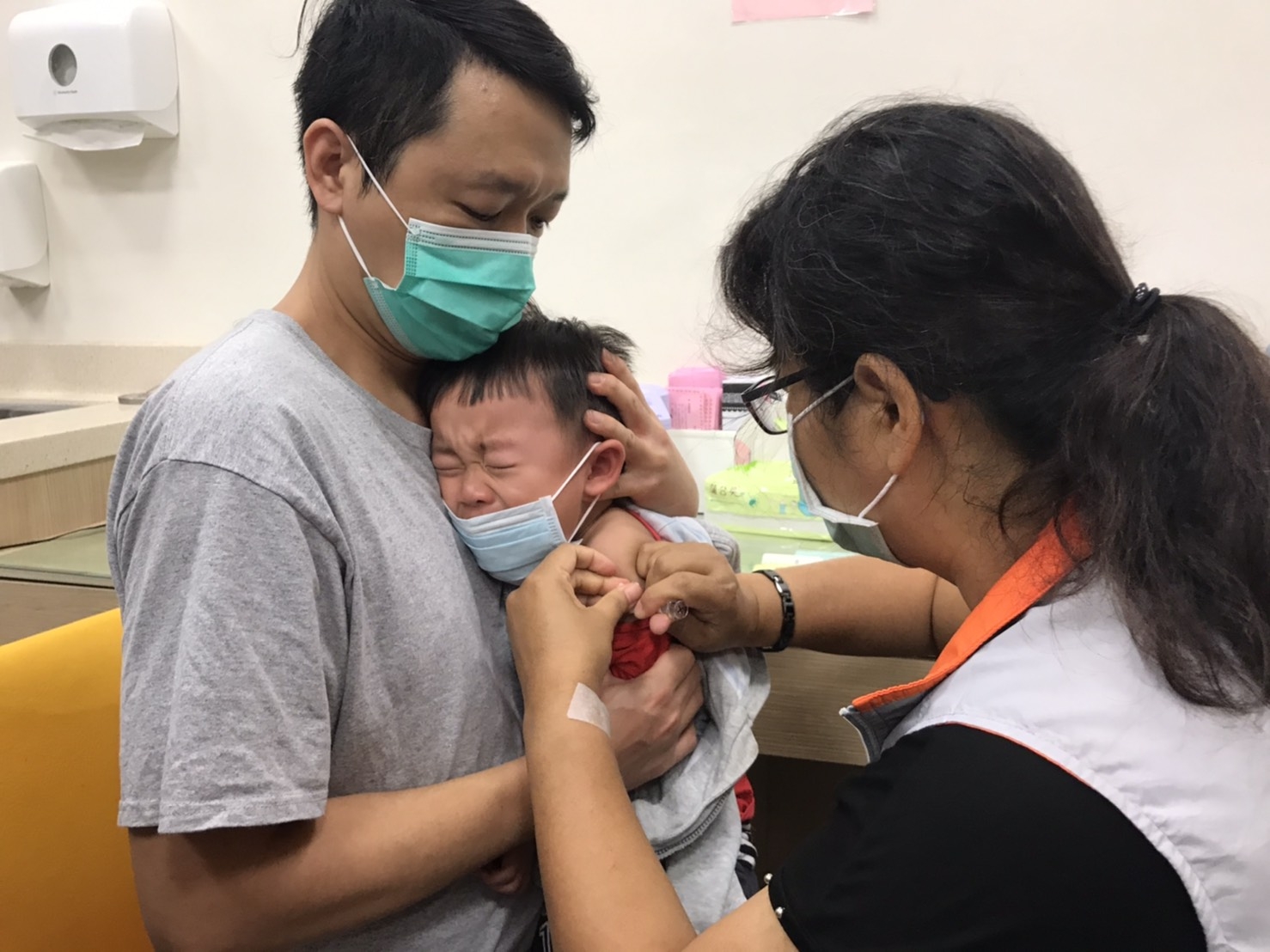 小朋友接種流感疫苗